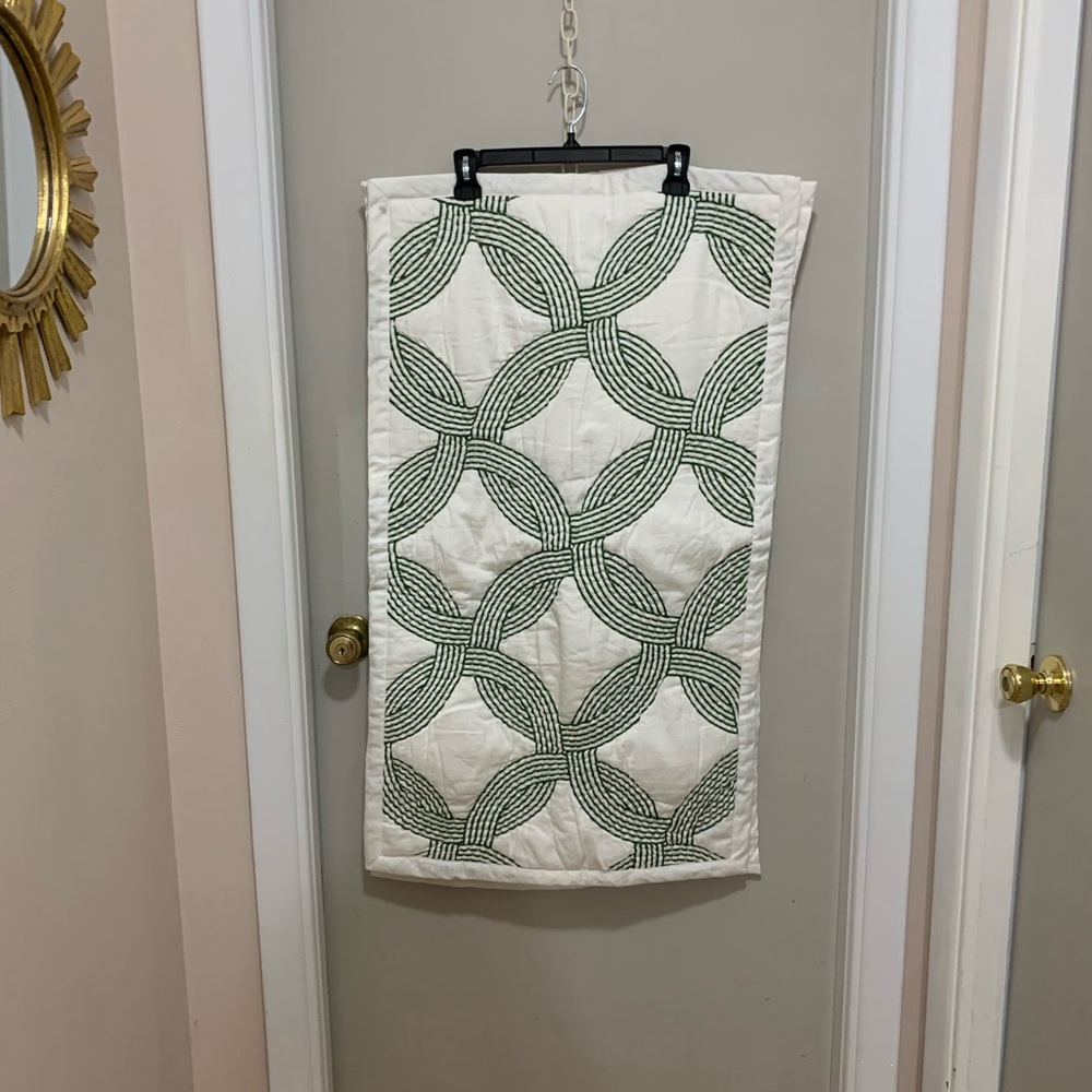 Serena & Lily Green and White Shams
